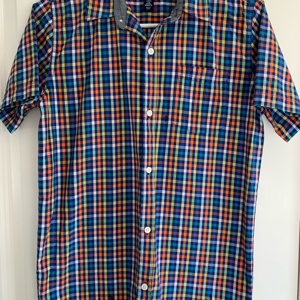 Boys Button Down Short Sleeve Shirts, 2